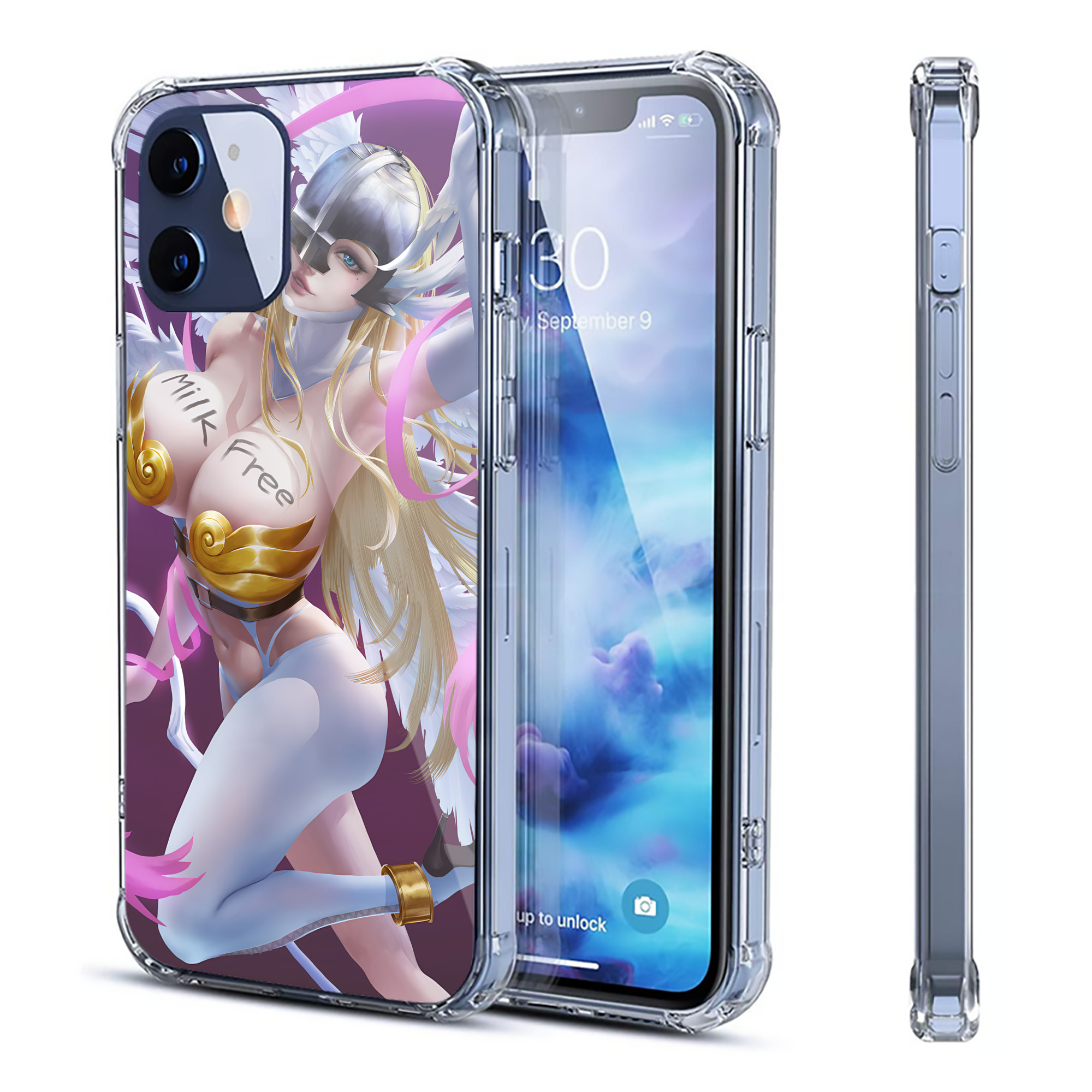 （画像用） Digimon デジタルモンスター/デジモン 【iPhone 12シリーズ対応】透明スマホケース（クリアソフトケース）